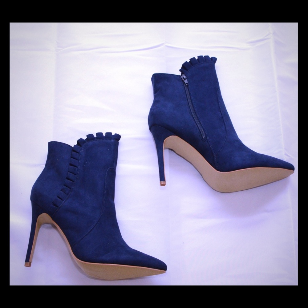 Navy Blue Booties